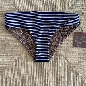 Acacia striped bikini bottom. NWT